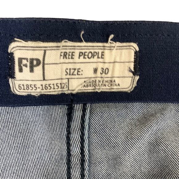 Free People Penny Pull On Flare Denim Jegging Jeans Stretch OB542650 Size 30 - Picture 3 of 8
